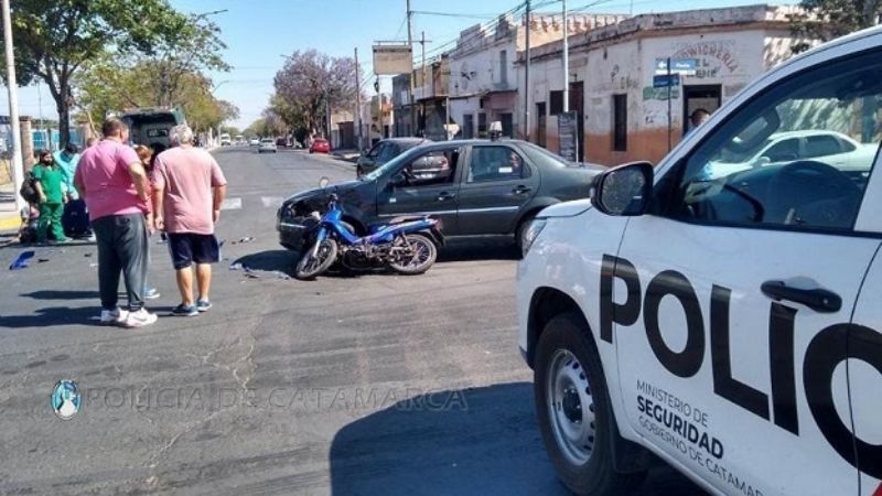 Choque en avenida Irigoyen