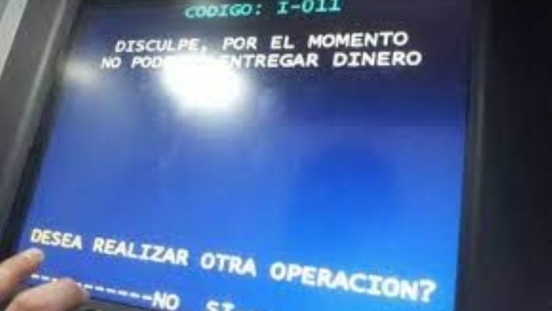 El problema de siempre: cajeros sin efectivo