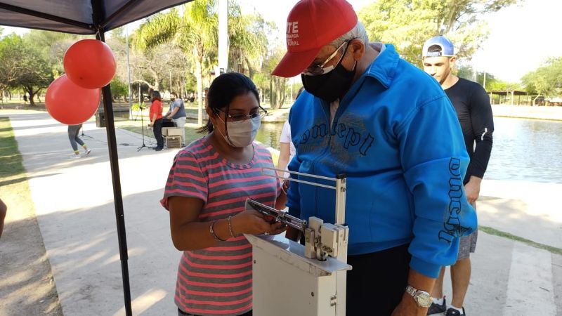 Actividad al aire libre de la Dirección de Enfermedades Crónicas