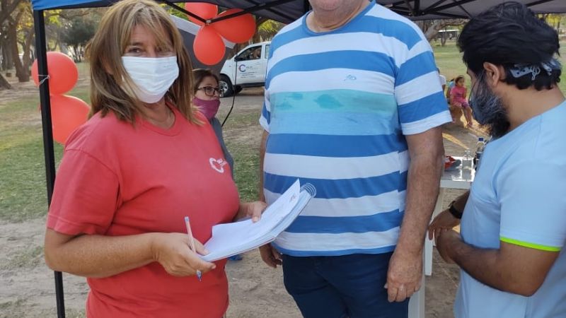 Actividad al aire libre de la Dirección de Enfermedades Crónicas