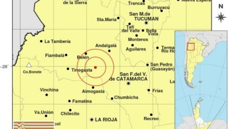 Temblor cerca de Belén