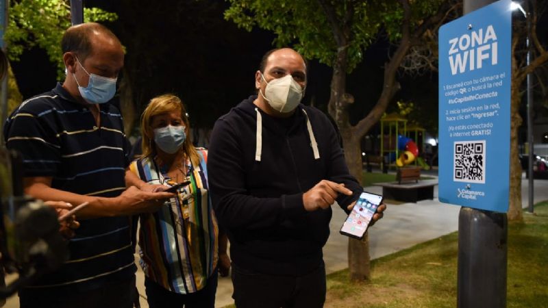 La plaza de Villa Cubas ya tiene Wifi gratis