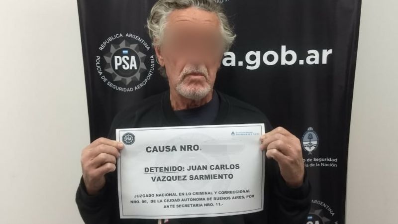 Detienen al apropiador del nieto 102 tras permanecer 19 años prófugo