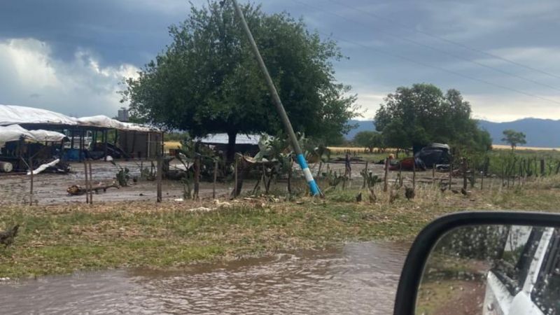 La tormenta provocó daños en el sistema eléctrico del Este