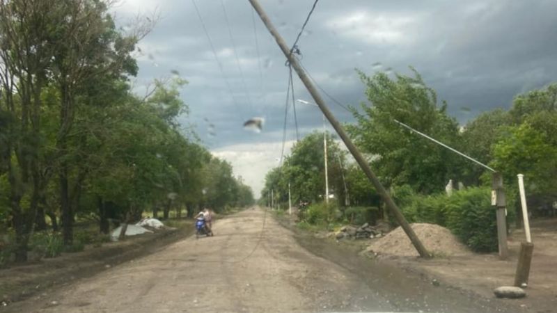 La tormenta provocó daños en el sistema eléctrico del Este