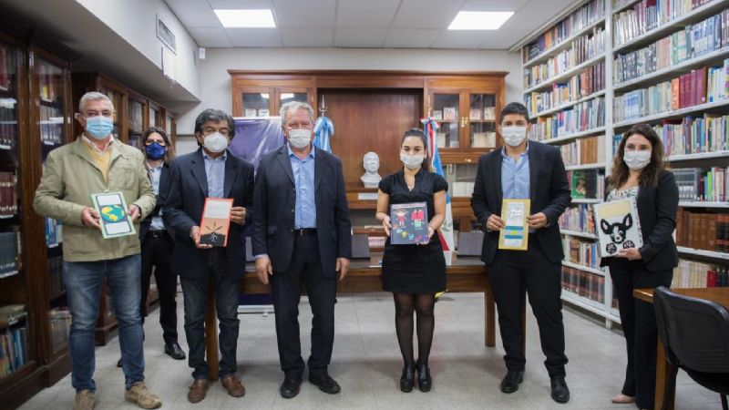 La Biblioteca del Senado recibió obras infantiles en Braille