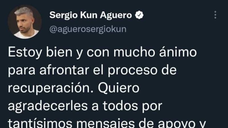 El “Kun” Agüero estará tres meses sin jugar