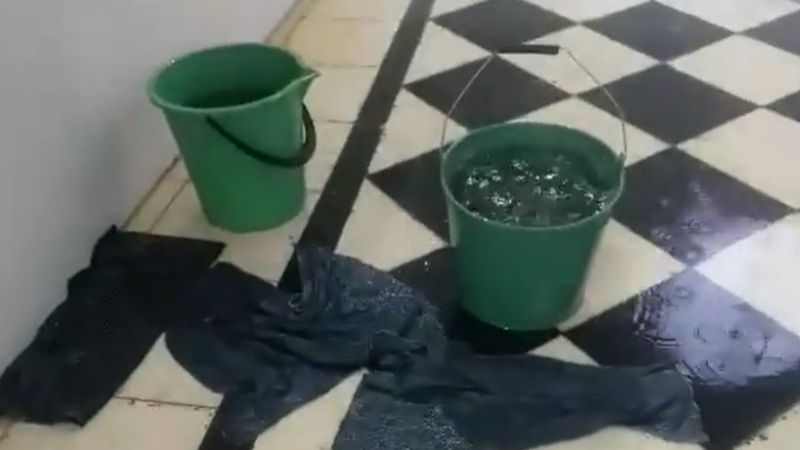 Llovió y nuevamente aparecieron las goteras en la casa natal de Esquiú