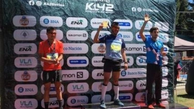 Joaquín Narváez 3ro. en el Salomón K42, en Va. La Angostura