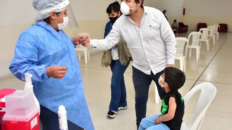 Tinogasta completa vacunación con primera dosis a niños