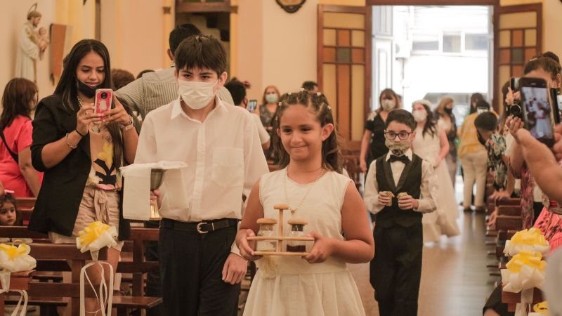 Primeras Comuniones de niños con discapacidad