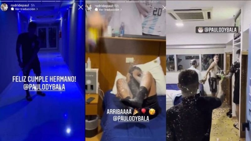 Divertido saludo de sus compañeros a Dybala por su cumpleaños