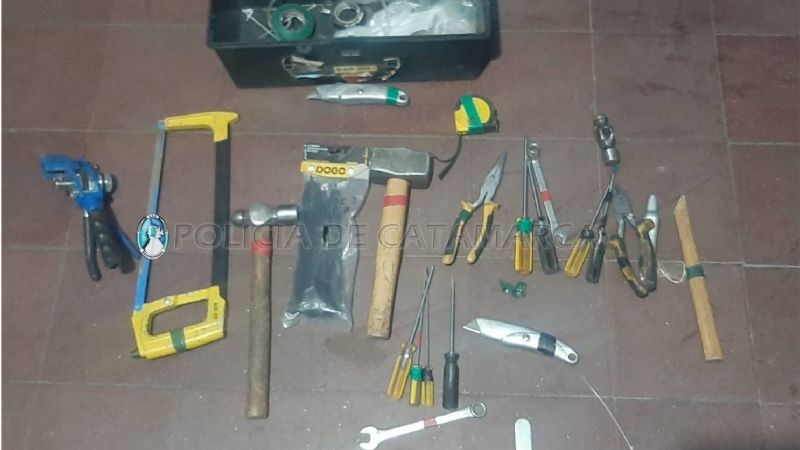 Demoran a cuatro menores con herramientas robadas