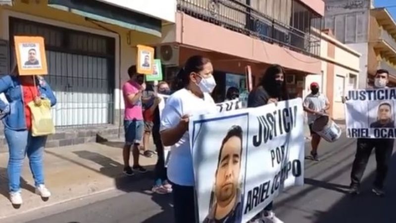 Pedido de justicia por Ariel Ocampo
