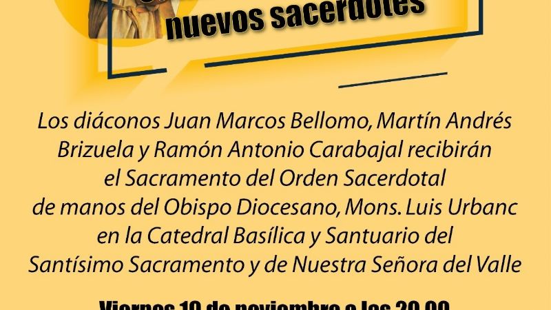 Catamarca tendrá tres nuevos sacerdotes