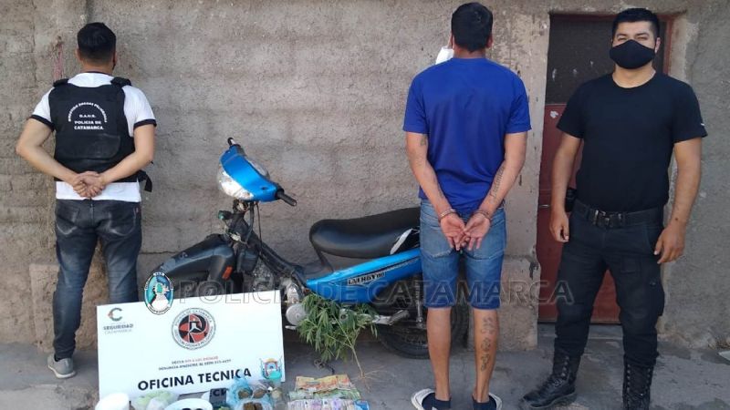 Secuestraron armas, marihuana, dinero, celulares y vehículos en Belén