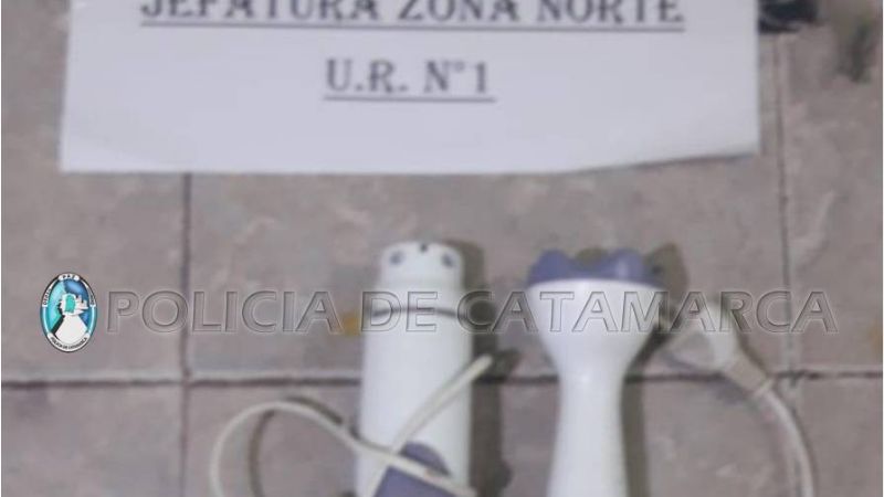 Conocido ladrón fue atrapado con una batidora robada