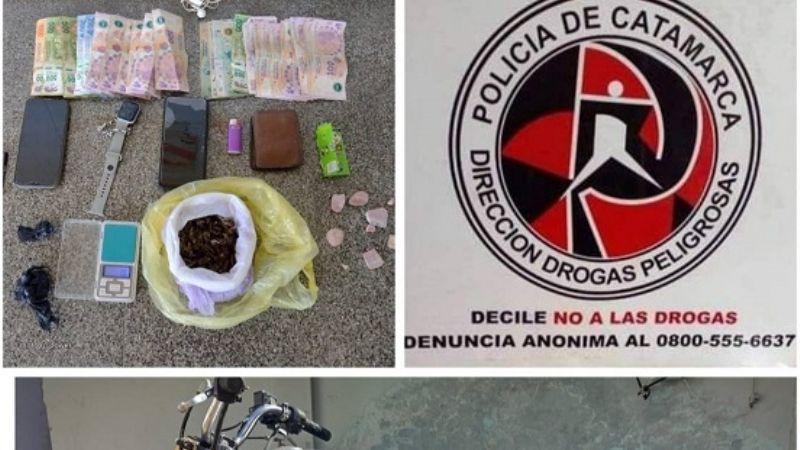 Detienen a un hombre con drogas en la Capital