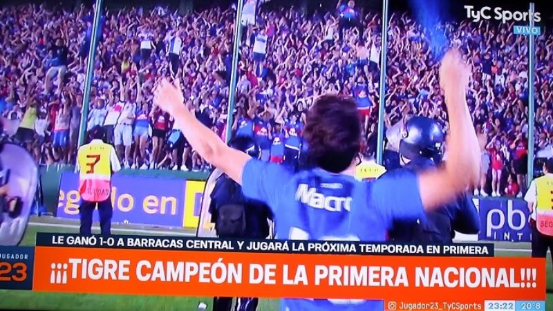 Tigre venció a Barracas y es de la 1ra. División de AFA