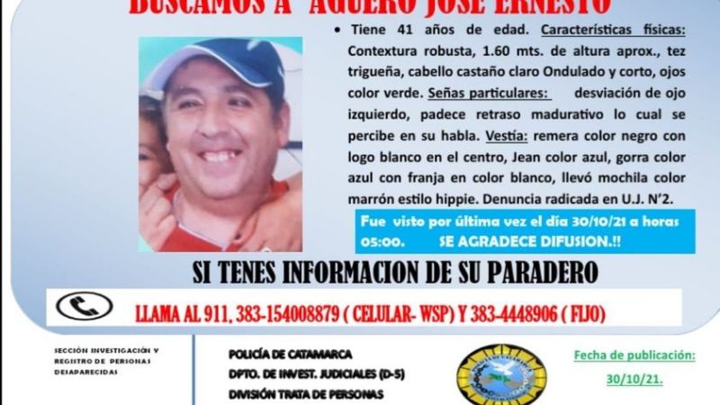 Continúa la búsqueda de un hombre desaparecido