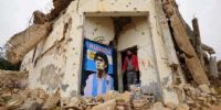 EN SIRIA, en medio de las ruinas, el mural de Maradona se salvó de las bombas.