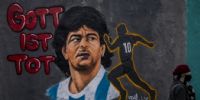 Maradona en Alemania también es Dios.
