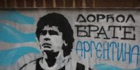 La capital de Serbia también homenajeó a Maradona.
