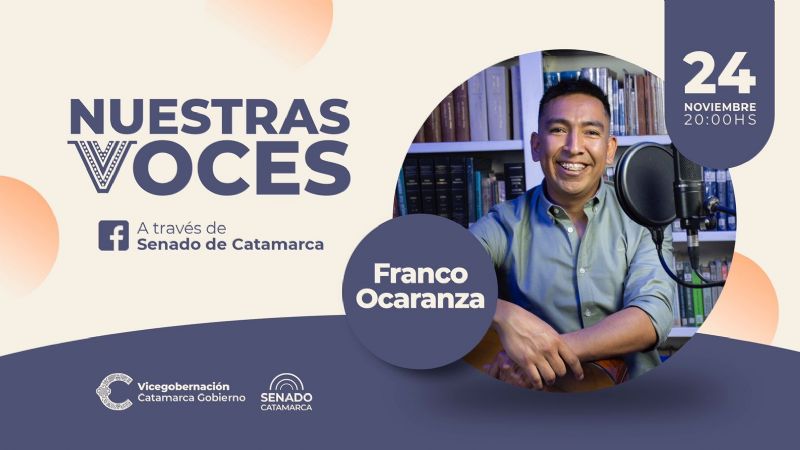 Franco Ocaranza en el décimo episodio de "Nuestras Voces"