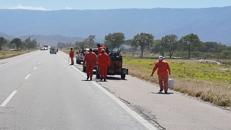 Se inició la obra de repavimentación de 16 kilómetros de la ruta 38