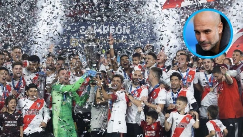 Guardiola felicitó a River y a Gallardo por la Liga Profesional