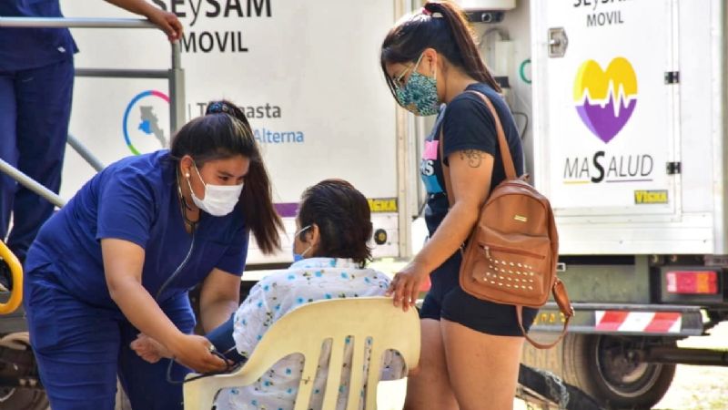 El SEYSAM Móvil atendió en barrios de Tinogasta