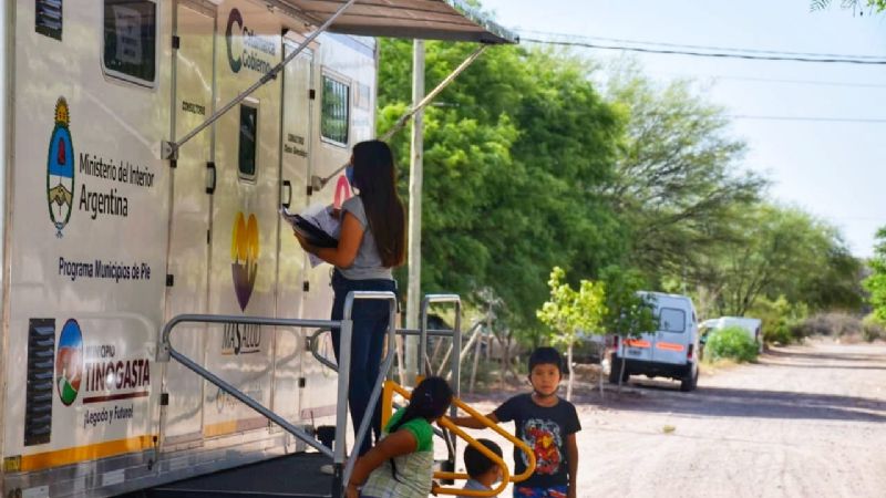 El SEYSAM Móvil atendió en barrios de Tinogasta