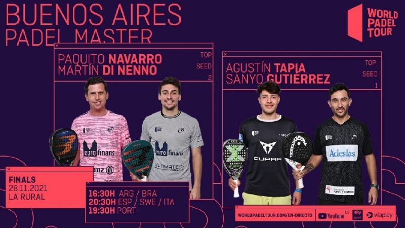 El catamarqueño Tapia en la final del Buenos Aires Padel Máster