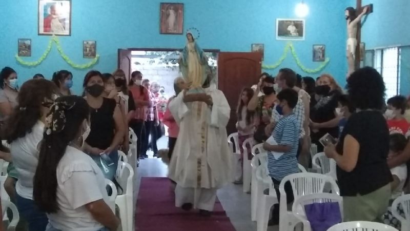 Finalizó el triduo en honor de la Virgen de la Medalla Milagrosa