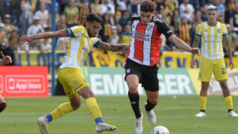 River reaccionó y empató con Central, en Rosario