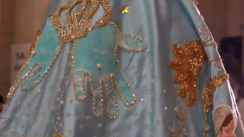 La Madre del Valle ya luce el nuevo manto alusivo al Año de San José