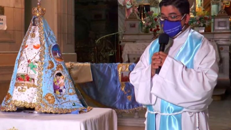 La Madre del Valle ya luce el nuevo manto alusivo al Año de San José