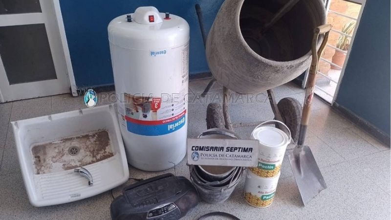 Recuperan herramientas de construcción