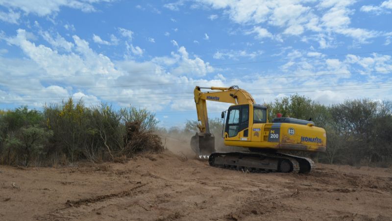 Comenzó la obra de rectificación de la traza de la Ruta Nacional 157