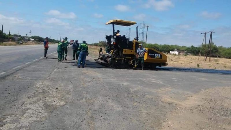 Pavimentación en el ingreso a Quirós