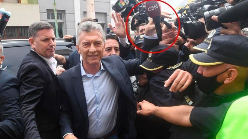 Adepa y FOPEA repudiaron la agresión de Mauricio Macri a un periodista de C5N