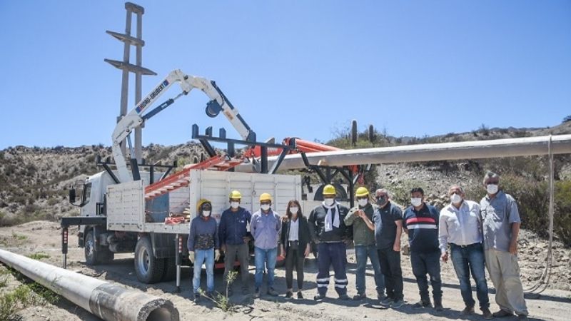 Jalil visitó obras energéticas en el Norte de Belén