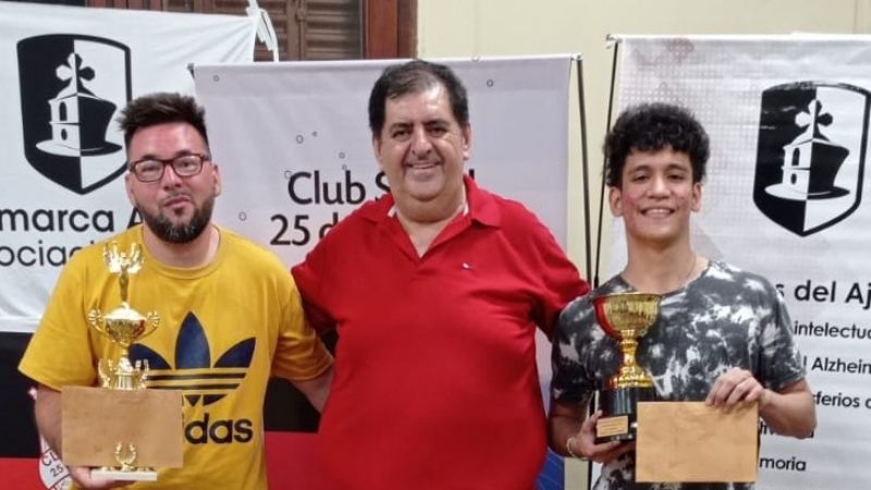 Leonel Vélez y Joel Menéndez campeones de Catamarca Ajedrez