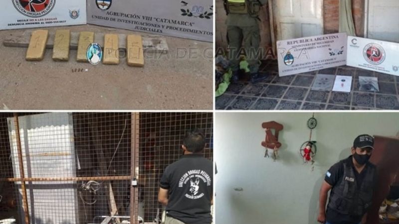 Recreo: en allanamientos secuestran droga