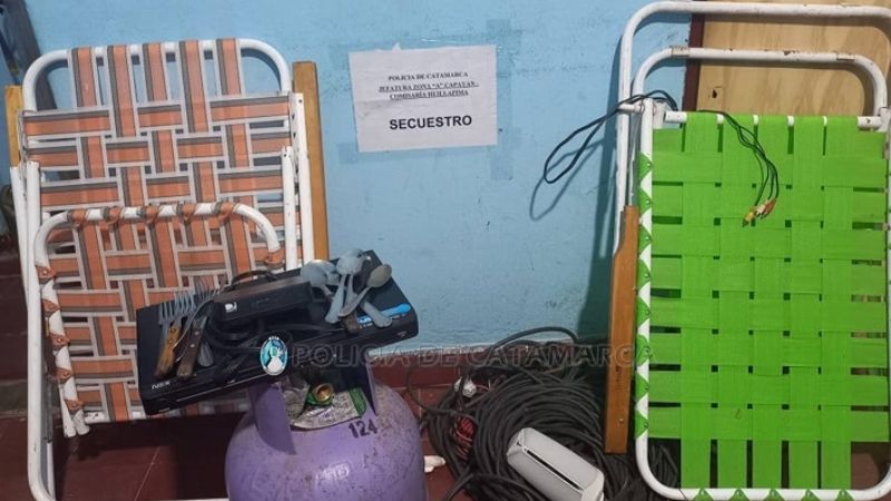 En registro domiciliario recuperan elementos robados