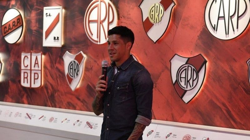 El “arquero” Enzo Pérez ya está en el Museo de River
