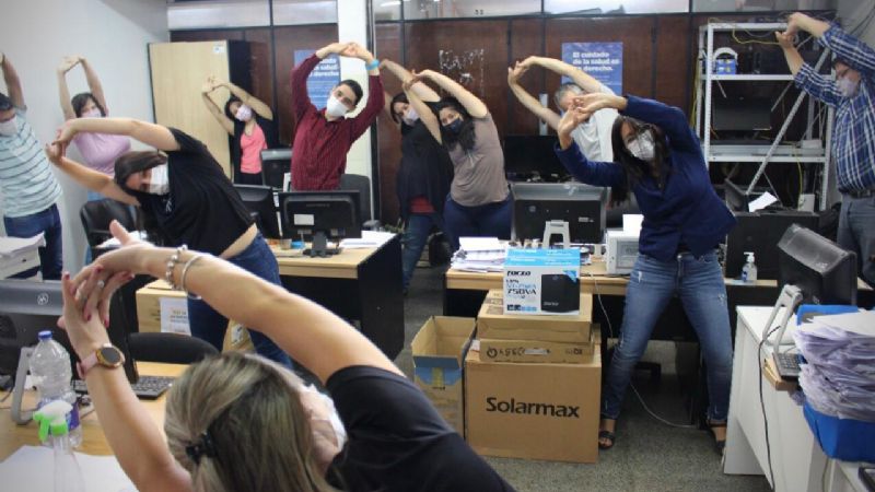 Incentivan las pausas activas en el trabajo