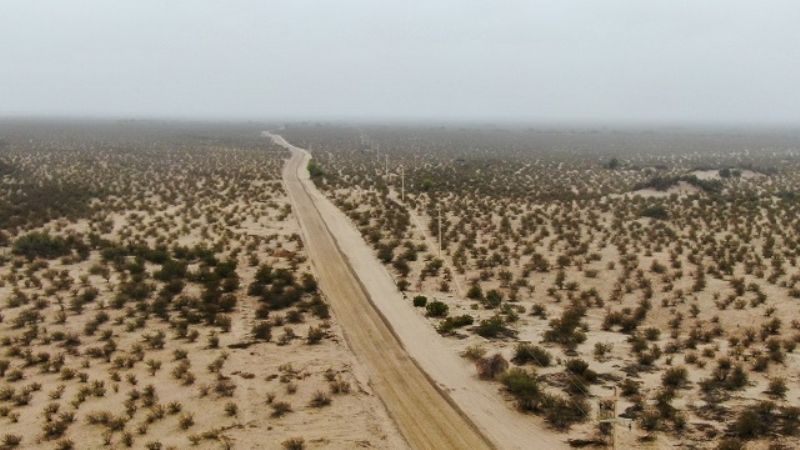 Jalil recorrió obras para dotar de servicios a la futura Colonia de Huaco