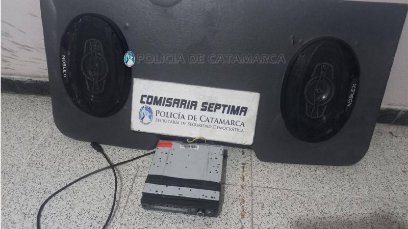 Atraparon al ladrón de un estéreo