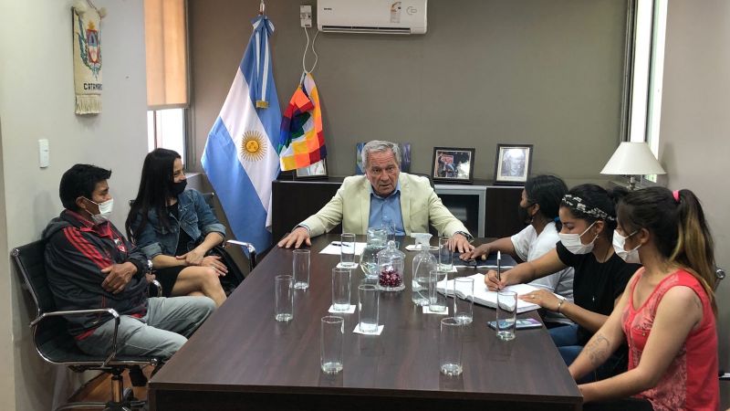 El vicegobernador recibió a la Unión Diaguita de Belén y Tinogasta